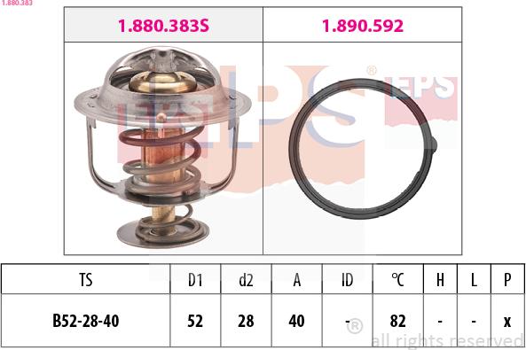EPS 1.880.383 - Termostato, Refrigerante www.autoricambi360.it