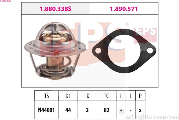 EPS 1.880.338 - Termostato, Refrigerante www.autoricambi360.it