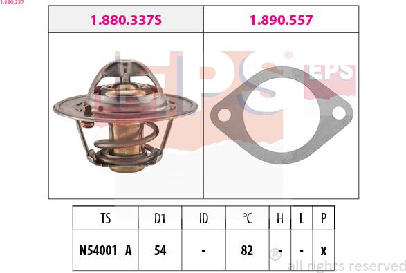 EPS 1.880.337 - Termostato, Refrigerante www.autoricambi360.it