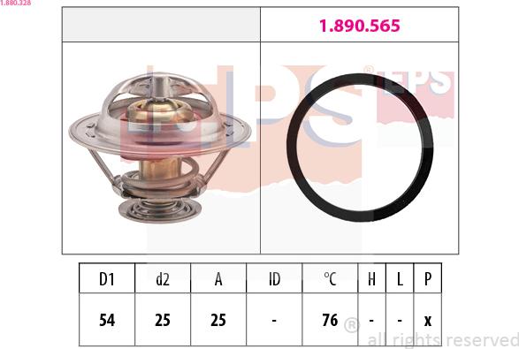 EPS 1.880.328 - Termostato, Refrigerante www.autoricambi360.it