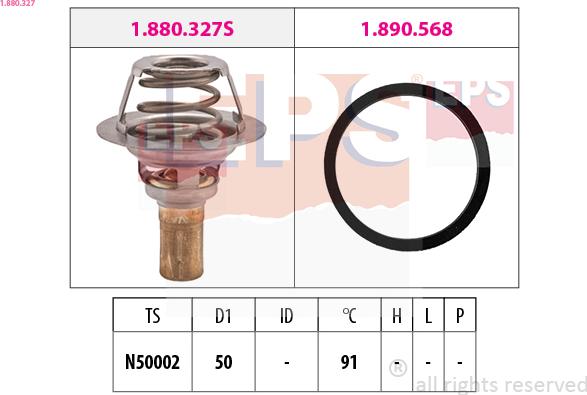 EPS 1.880.327 - Termostato, Refrigerante www.autoricambi360.it