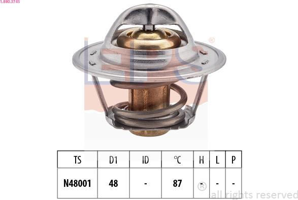 EPS 1.880.374S - Termostato, Refrigerante www.autoricambi360.it