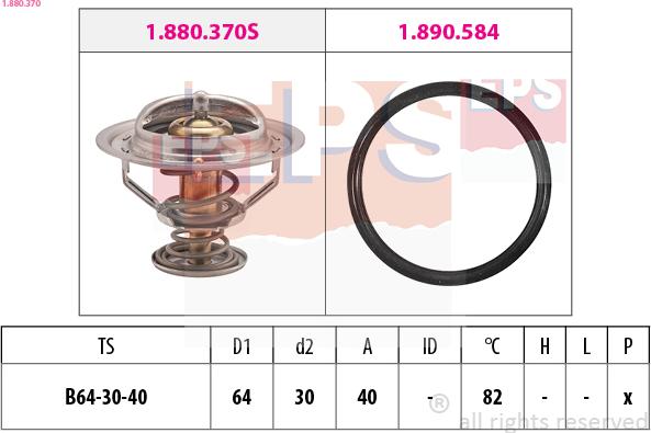 EPS 1.880.370 - Termostato, Refrigerante www.autoricambi360.it