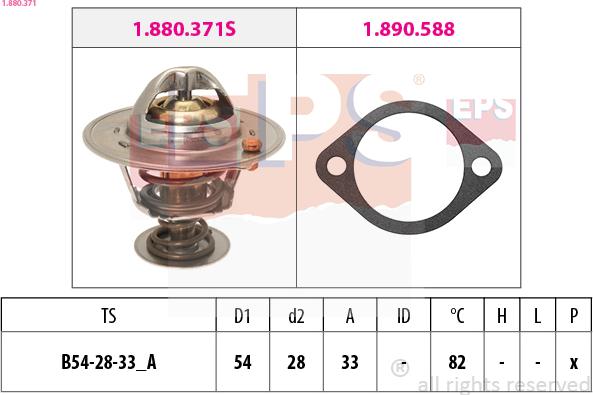 EPS 1.880.371 - Termostato, Refrigerante www.autoricambi360.it