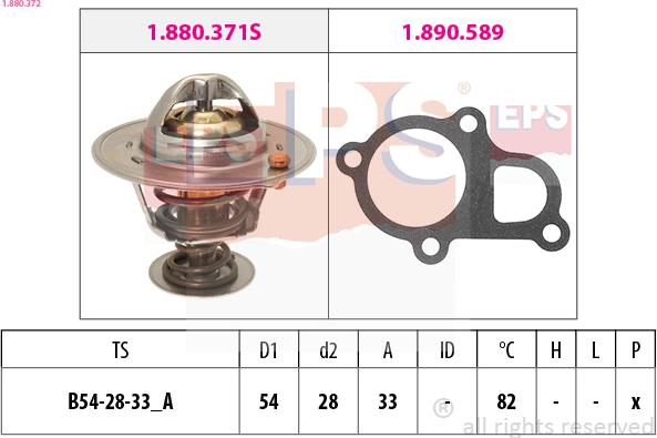 EPS 1.880.372 - Termostato, Refrigerante www.autoricambi360.it