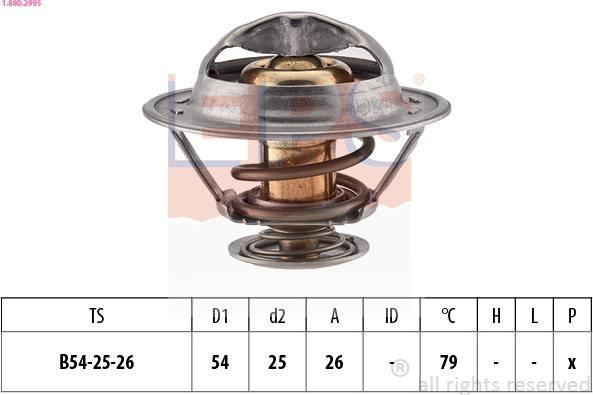 EPS 1.880.299S - Termostato, Refrigerante www.autoricambi360.it