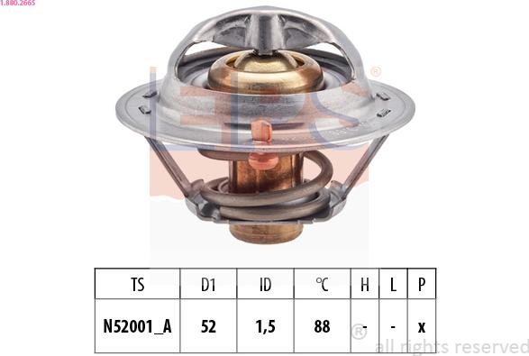 EPS 1.880.266S - Termostato, Refrigerante www.autoricambi360.it