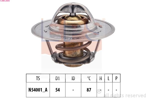 EPS 1.880.268S - Termostato, Refrigerante www.autoricambi360.it