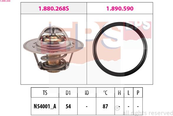 EPS 1.880.268 - Termostato, Refrigerante www.autoricambi360.it