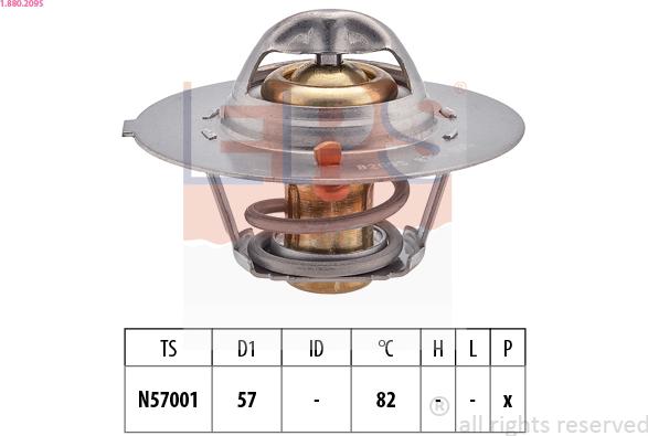 EPS 1.880.209S - Termostato, Refrigerante www.autoricambi360.it