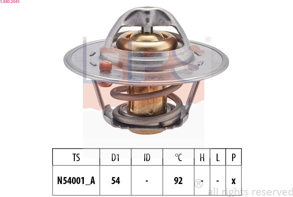 EPS 1.880.204S - Termostato, Refrigerante www.autoricambi360.it