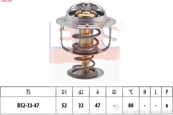 EPS 1.880.205S - Termostato, Refrigerante www.autoricambi360.it