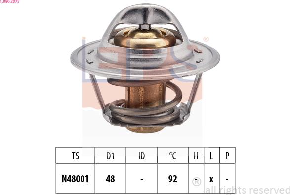 EPS 1.880.207S - Termostato, Refrigerante www.autoricambi360.it