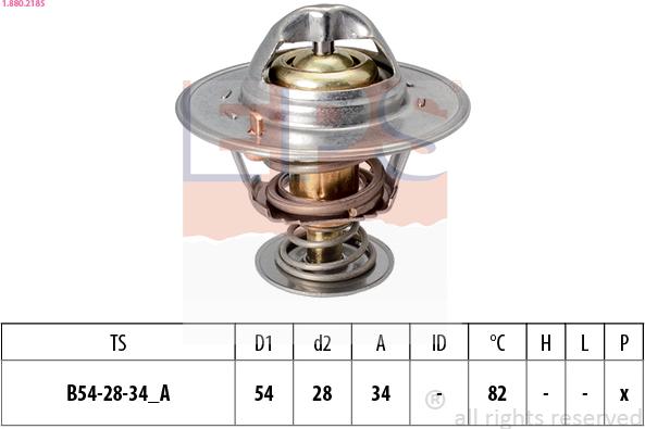 EPS 1.880.218S - Termostato, Refrigerante www.autoricambi360.it
