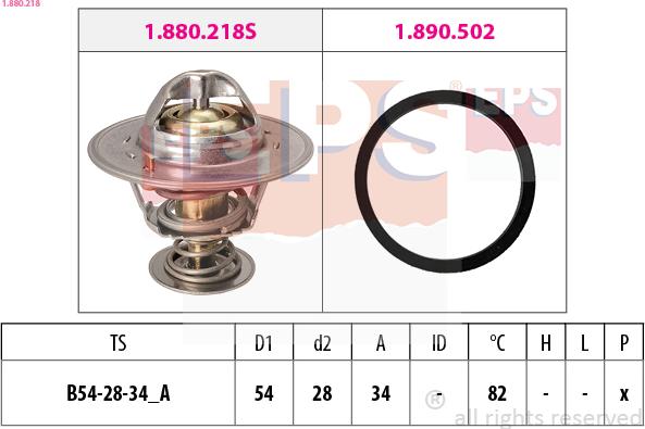 EPS 1.880.218 - Termostato, Refrigerante www.autoricambi360.it