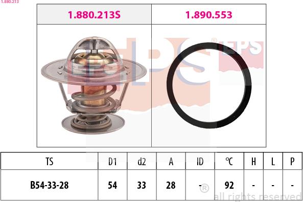 EPS 1.880.213 - Termostato, Refrigerante www.autoricambi360.it