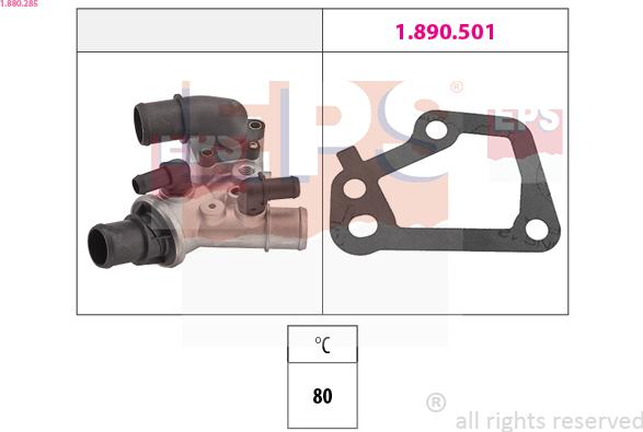 EPS 1.880.285 - Termostato, Refrigerante www.autoricambi360.it