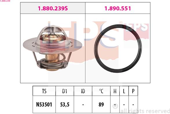 EPS 1.880.239 - Termostato, Refrigerante www.autoricambi360.it