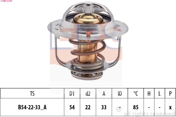EPS 1.880.224S - Termostato, Refrigerante www.autoricambi360.it