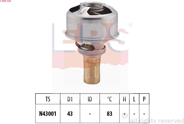 EPS 1.880.226 - Termostato, Refrigerante www.autoricambi360.it