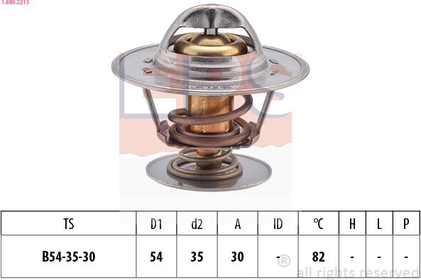 EPS 1.880.221S - Termostato, Refrigerante www.autoricambi360.it