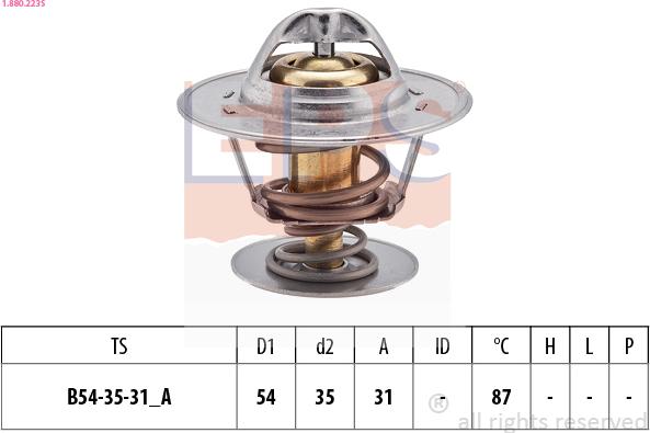 EPS 1.880.223S - Termostato, Refrigerante www.autoricambi360.it