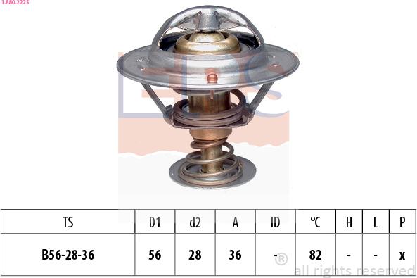 EPS 1.880.222S - Termostato, Refrigerante www.autoricambi360.it
