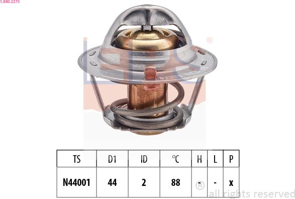 EPS 1.880.227S - Termostato, Refrigerante www.autoricambi360.it
