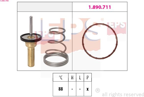 EPS 1.880.798 - Termostato, Refrigerante www.autoricambi360.it