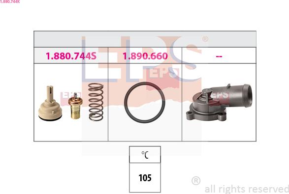 EPS 1.880.744K - Termostato, Refrigerante www.autoricambi360.it