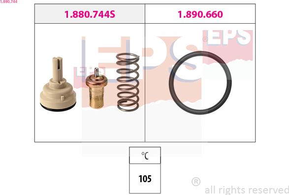 EPS 1.880.744 - Termostato, Refrigerante www.autoricambi360.it