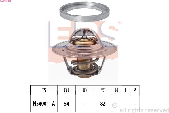 EPS 1.880.740S - Termostato, Refrigerante www.autoricambi360.it