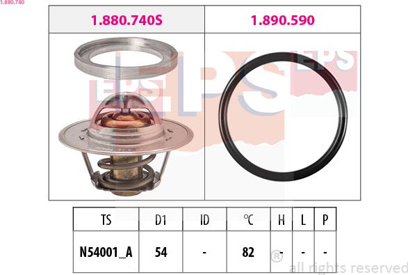 EPS 1.880.740 - Termostato, Refrigerante www.autoricambi360.it