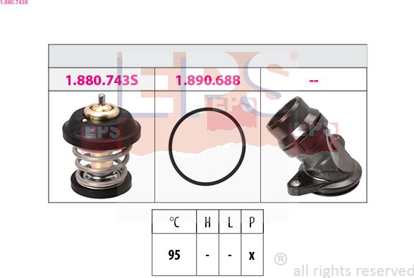 EPS 1.880.743K - Termostato, Refrigerante www.autoricambi360.it