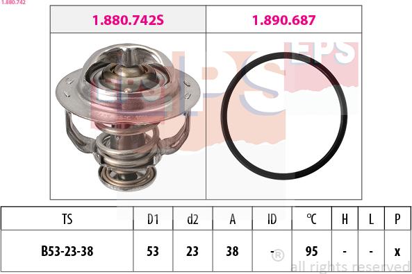EPS 1.880.742 - Termostato, Refrigerante www.autoricambi360.it
