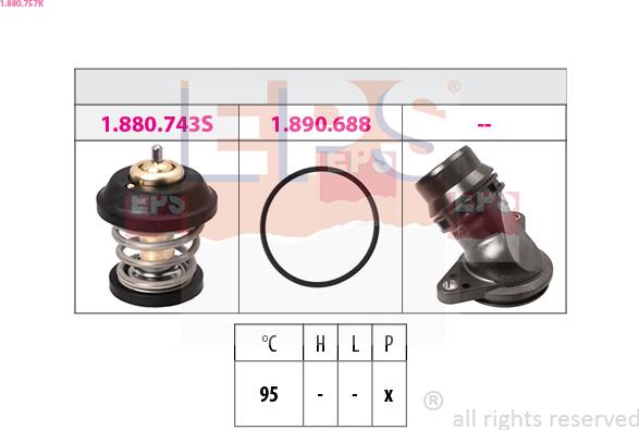 EPS 1.880.757K - Termostato, Refrigerante www.autoricambi360.it