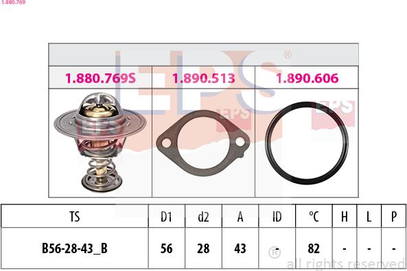 EPS 1.880.769 - Termostato, Refrigerante www.autoricambi360.it