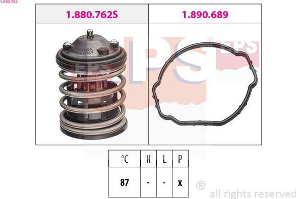 EPS 1.880.762 - Termostato, Refrigerante www.autoricambi360.it