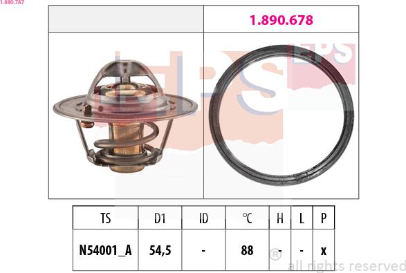 EPS 1.880.787 - Termostato, Refrigerante www.autoricambi360.it