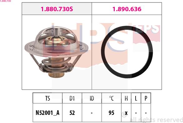 EPS 1.880.730 - Termostato, Refrigerante www.autoricambi360.it