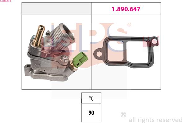 EPS 1.880.733 - Termostato, Refrigerante www.autoricambi360.it
