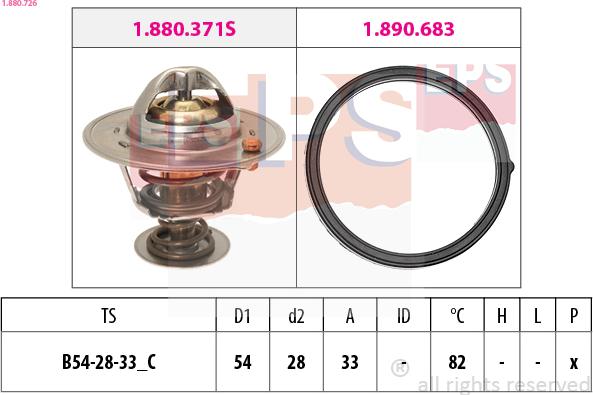 EPS 1.880.726 - Termostato, Refrigerante www.autoricambi360.it