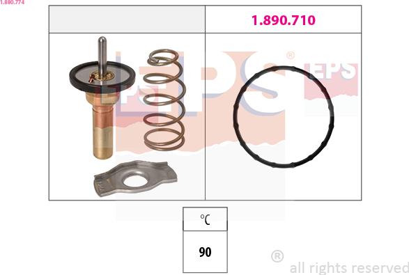 EPS 1.880.774 - Termostato, Refrigerante www.autoricambi360.it