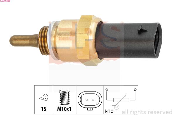 EPS 1.830.406 - Sensore, Temperatura olio www.autoricambi360.it