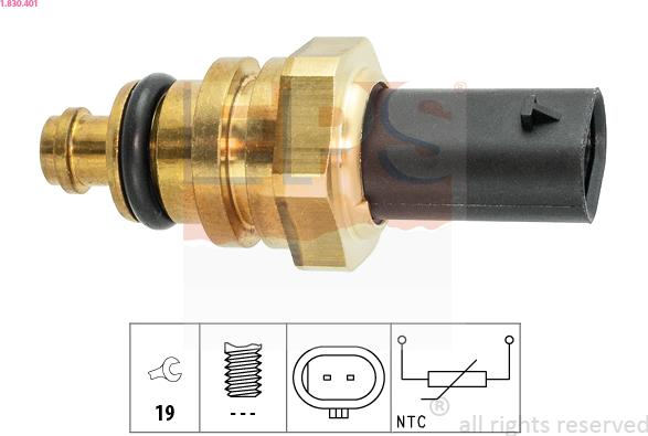 EPS 1.830.401 - Sensore, Temperatura refrigerante www.autoricambi360.it
