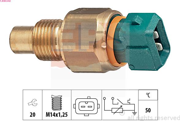EPS 1.830.542 - Sensore, Temperatura refrigerante www.autoricambi360.it
