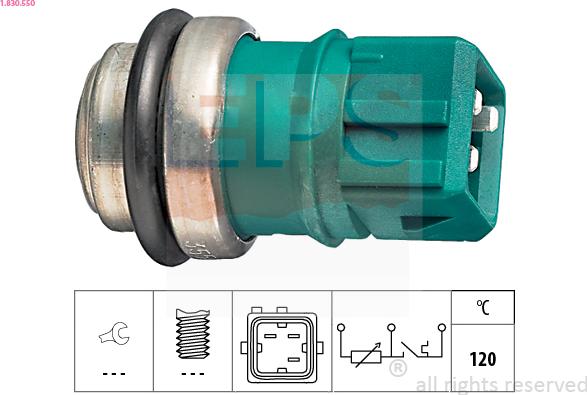 EPS 1.830.550 - Sensore, Temperatura refrigerante www.autoricambi360.it