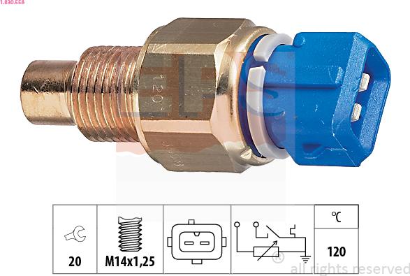 EPS 1.830.558 - Sensore, Temperatura refrigerante www.autoricambi360.it