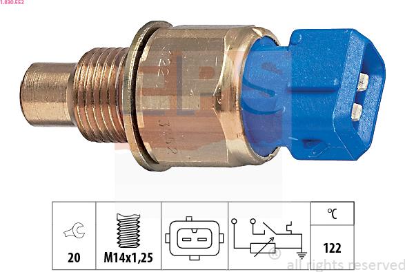 EPS 1.830.552 - Sensore, Temperatura refrigerante www.autoricambi360.it