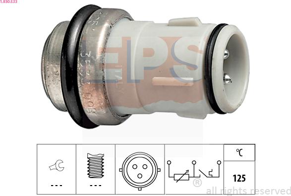 EPS 1.830.533 - Sensore, Temperatura refrigerante www.autoricambi360.it